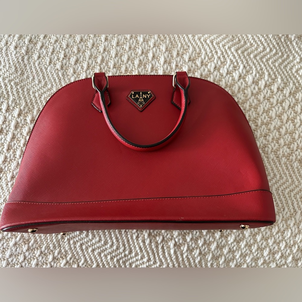 LANY Red Tote Style Handbag